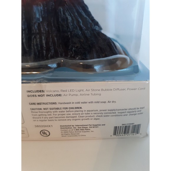 Aquarium Decorations, Air Stone Bubbler Volcano Shape Ornament Kit Set - Picture 9 of 15